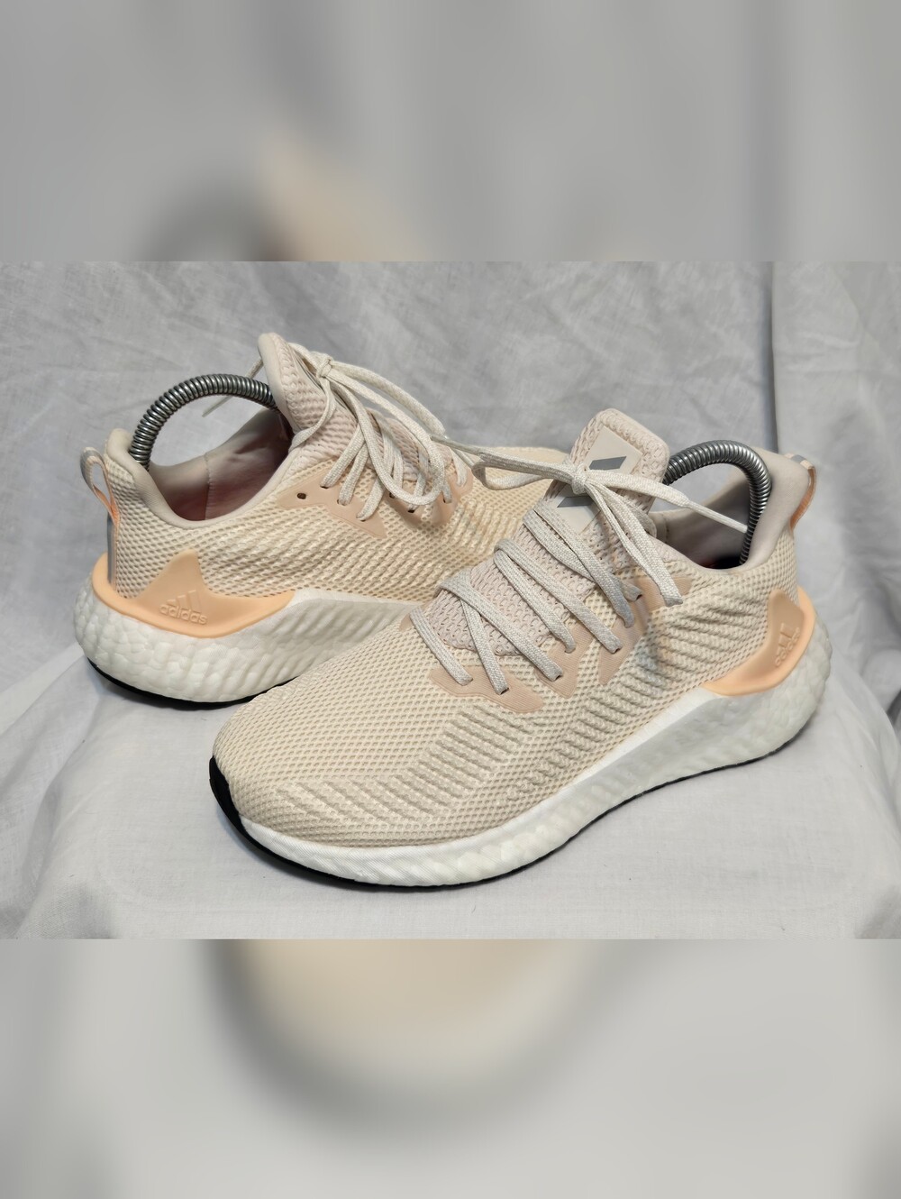 Adidas AlphaBoost 'Ecru Tint Glow Orange' Mens Running Shoes Sz 6